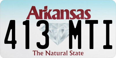 AR license plate 413MTI