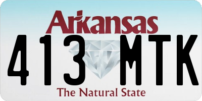 AR license plate 413MTK