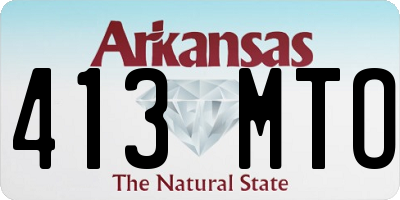 AR license plate 413MTO