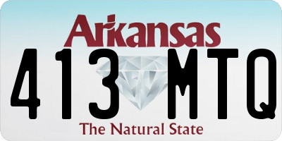 AR license plate 413MTQ