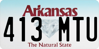 AR license plate 413MTU