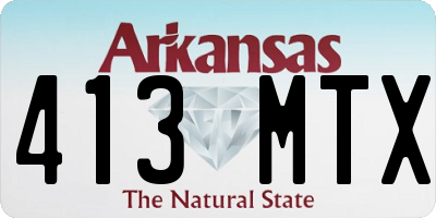 AR license plate 413MTX