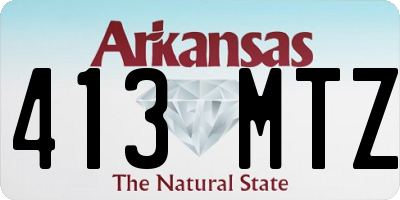 AR license plate 413MTZ