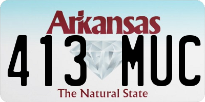 AR license plate 413MUC