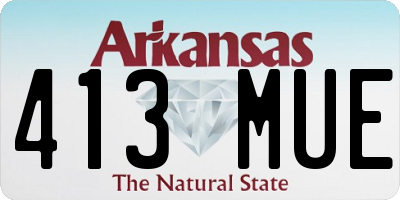 AR license plate 413MUE