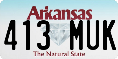 AR license plate 413MUK