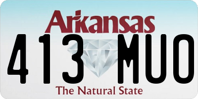 AR license plate 413MUO