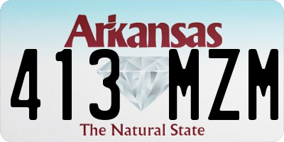 AR license plate 413MZM