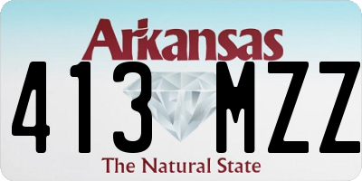 AR license plate 413MZZ