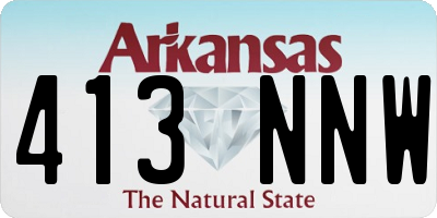 AR license plate 413NNW