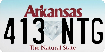 AR license plate 413NTG