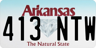 AR license plate 413NTW