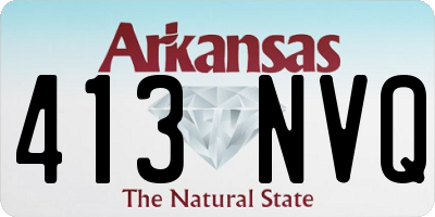 AR license plate 413NVQ