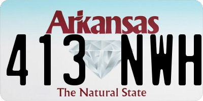 AR license plate 413NWH