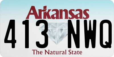 AR license plate 413NWQ