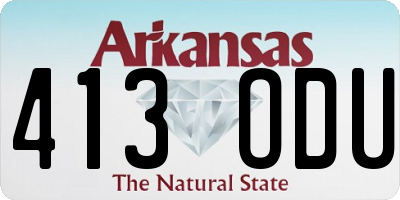 AR license plate 413ODU