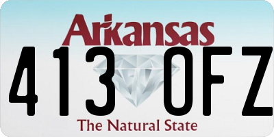 AR license plate 413OFZ