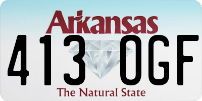 AR license plate 413OGF