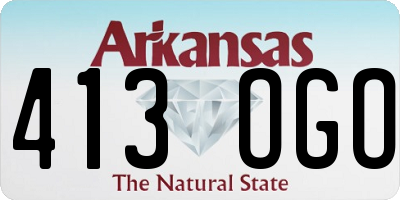 AR license plate 413OGO