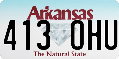AR license plate 413OHU