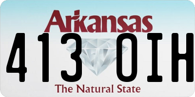 AR license plate 413OIH