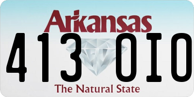 AR license plate 413OIO