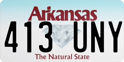 AR license plate 413UNY