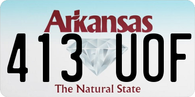 AR license plate 413UOF
