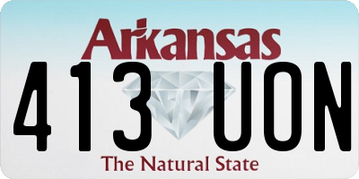AR license plate 413UON