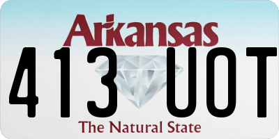 AR license plate 413UOT