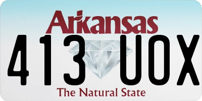 AR license plate 413UOX