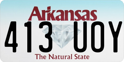 AR license plate 413UOY