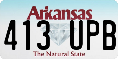 AR license plate 413UPB