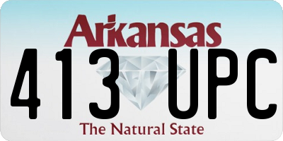 AR license plate 413UPC