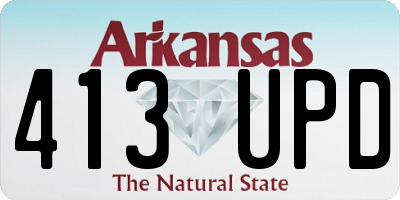 AR license plate 413UPD