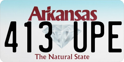 AR license plate 413UPE