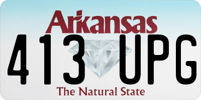 AR license plate 413UPG