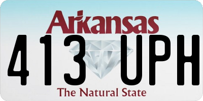 AR license plate 413UPH