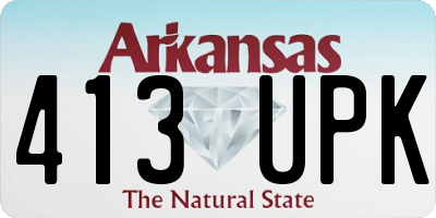 AR license plate 413UPK