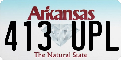 AR license plate 413UPL
