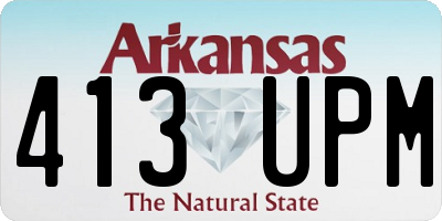 AR license plate 413UPM