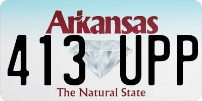AR license plate 413UPP