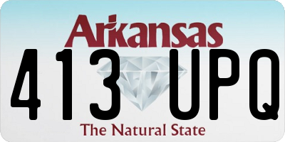 AR license plate 413UPQ