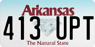 AR license plate 413UPT