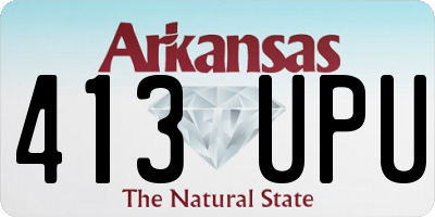 AR license plate 413UPU