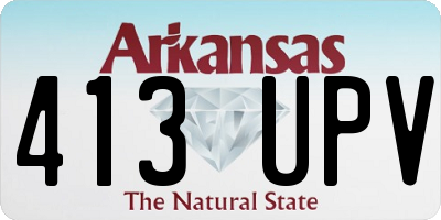 AR license plate 413UPV