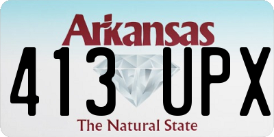 AR license plate 413UPX