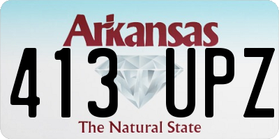 AR license plate 413UPZ