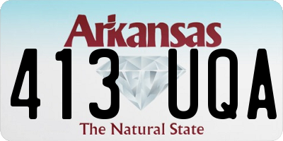 AR license plate 413UQA