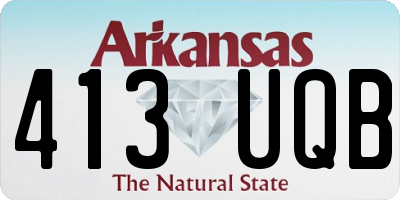 AR license plate 413UQB